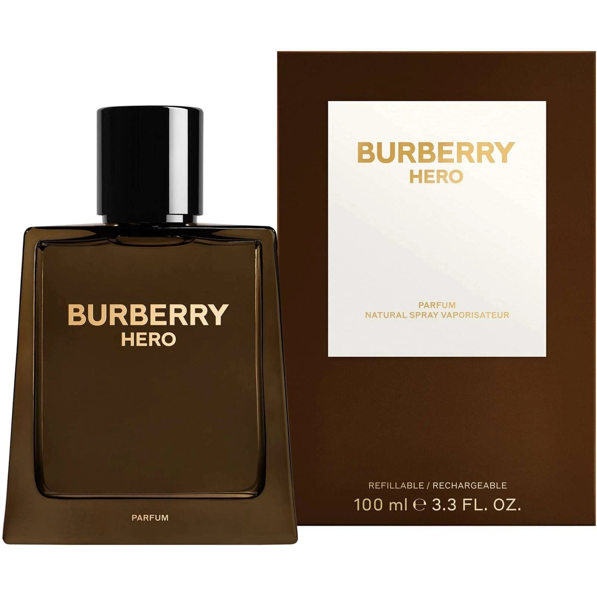 Burberry Hero Parfum 100ml (3.3 oz) for Men – Refillable Fragrance