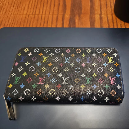 Multicolor Monogram Long Wallet for Women – Zipper Closure Continental Purse