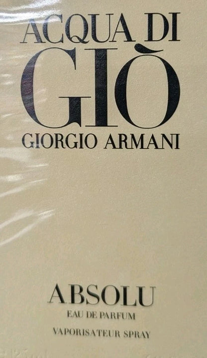 Giorgio Armani Acqua di Gio Absolu Eau de Parfume Spray for Men, 4.2 Fl Oz